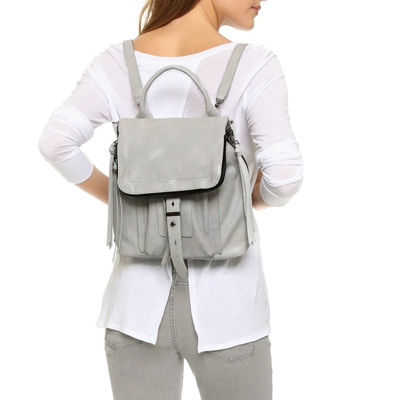 botkier dakota quilted fog gray leather convertible backpack Dagne Dover | | Heather Grey | Neoprene With supreme storage Botkier Convertible Botkier Leather Backpack